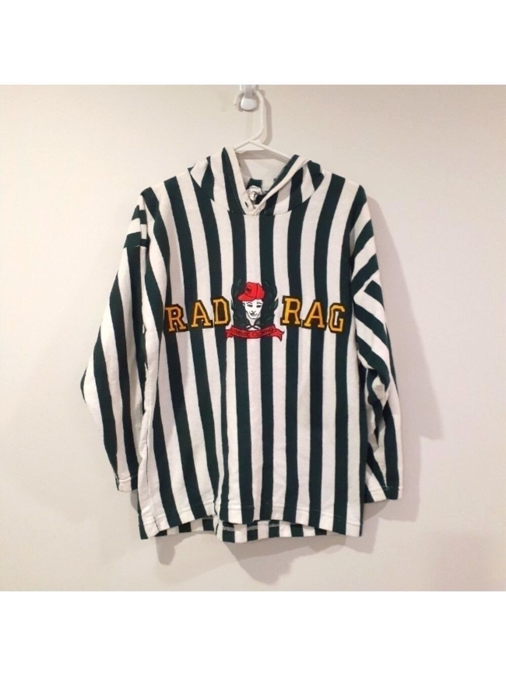 Retro 90's "Rad Rag" Hoooded Long Sleeve Streetwear